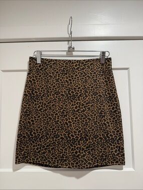 Show Me Your MuMu Leopard Print Mini Skirt - Brown & Black